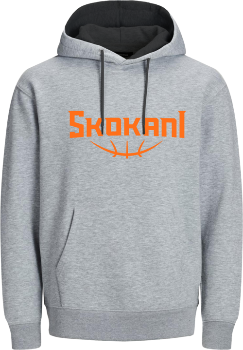 Šedá mikina s kapucí 1